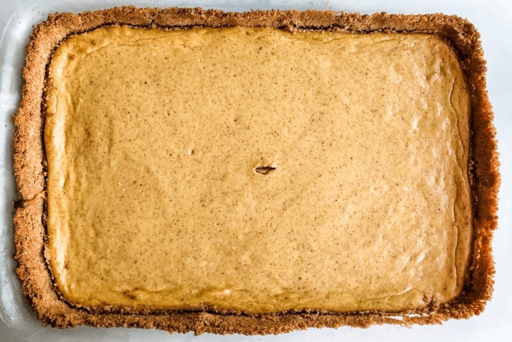 Baked Gluten Free Pumpkin Cheesecake Bars