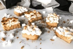 Pumpkin Cheesecake Bars with Toasted Marshmallow