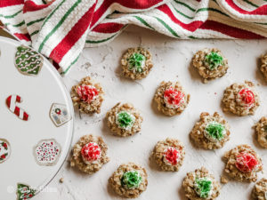 Gluten Free Toasted Walnut Thumbprint Cookies