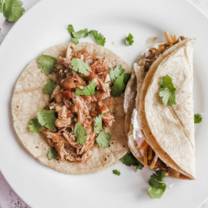 Easy Instant Pot Chicken Tacos