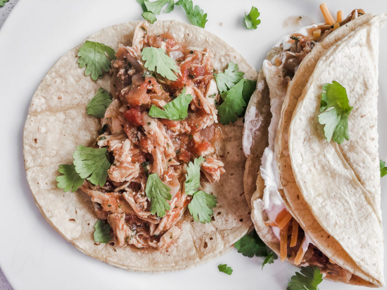 Easy Instant Pot Chicken Tacos