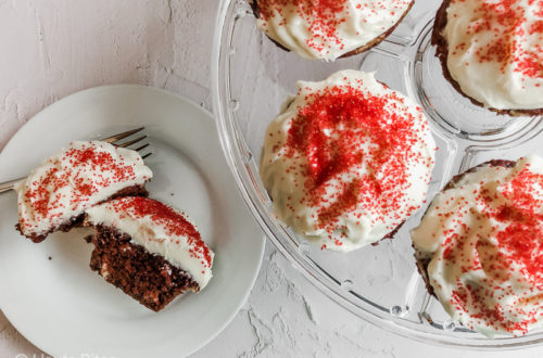 Gluten Free Red Velvet Cupcakes with Cream Cheese Frosting