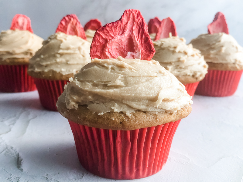 Gluten Free Peanut Butter & Jelly Cupcakes
