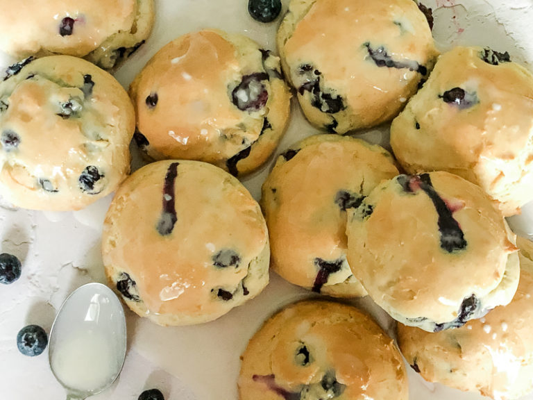 Gluten Free Lemon Blueberry scones